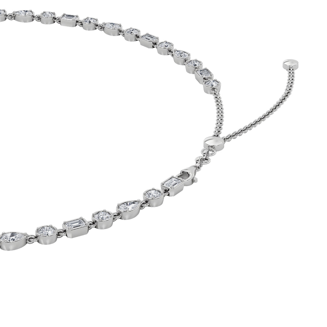 10Cttw Pear Shaped Lab Grown Diamond (F/VS) Necklace in 14K Gold