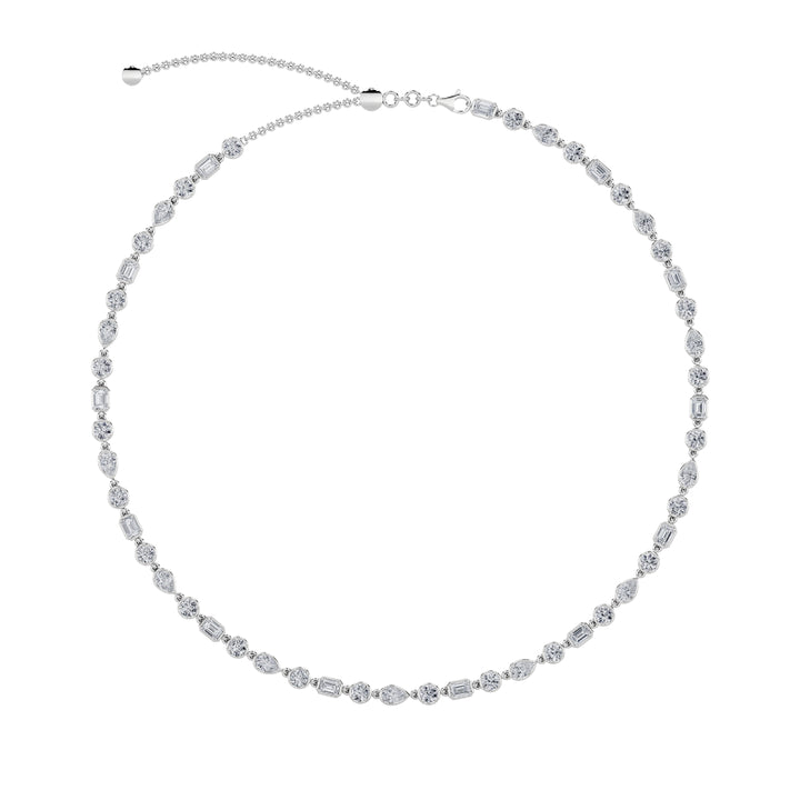 10Cttw Pear Shaped Lab Grown Diamond (F/VS) Necklace in 14K Gold