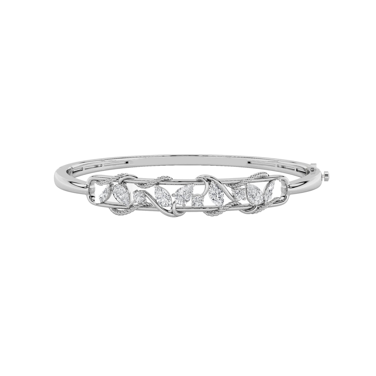 2Cttw Pear Shaped Lab Grown Diamond (F/VS) Bracelet in 14K Gold