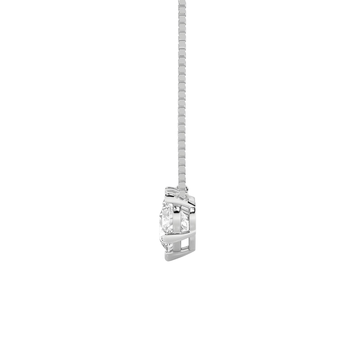 2Cttw Round Shaped Lab Grown Diamond (F/VS) ThreeStone Necklace in 14K Gold