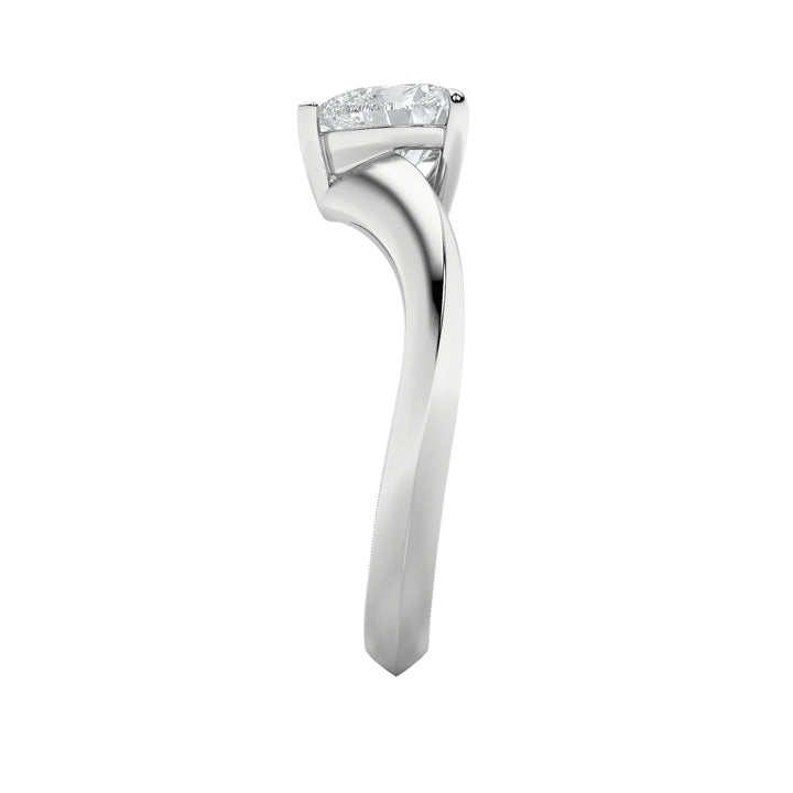 1Cttw Heart Shaped Lab Grown Diamond (F/VS) HeartShaped Ring in 14K Gold