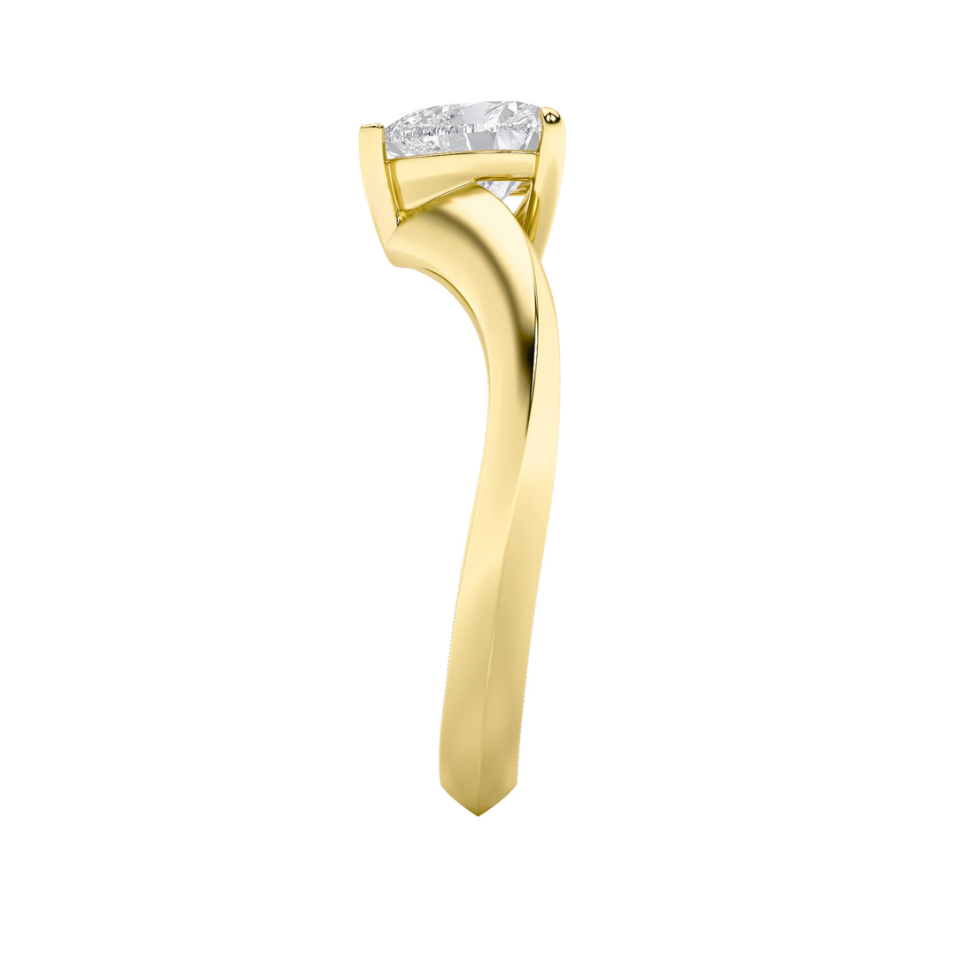 1Cttw Heart Shaped Lab Grown Diamond (F/VS) HeartShaped Ring in 14K Gold