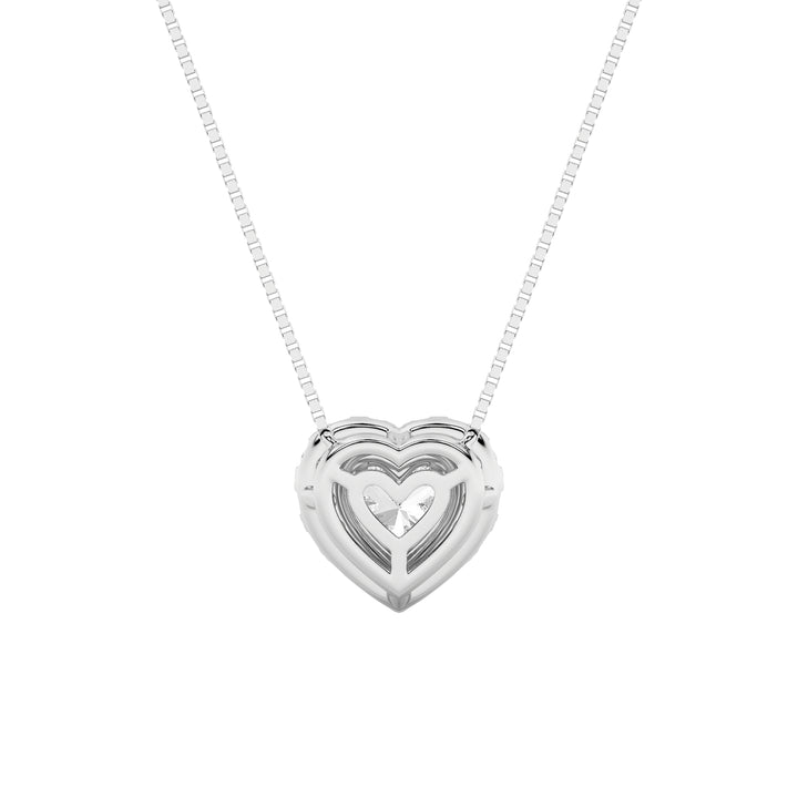1.25Cttw Heart Shaped Lab Grown Diamond (F/VS) Heart Shaped Pendant in 14K Gold
