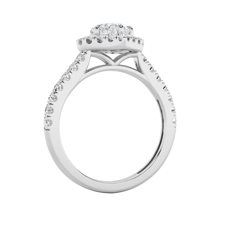 1.5Cttw Heart Shaped Lab Grown Diamond (F/VS) Heart Shaped Ring in 14K Gold