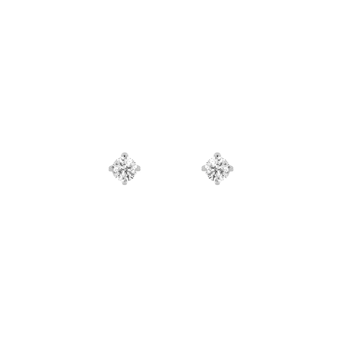 0.25Cttw Round Shaped Lab Grown Diamond (F/VS) Stud Earrings in 14K Gold
