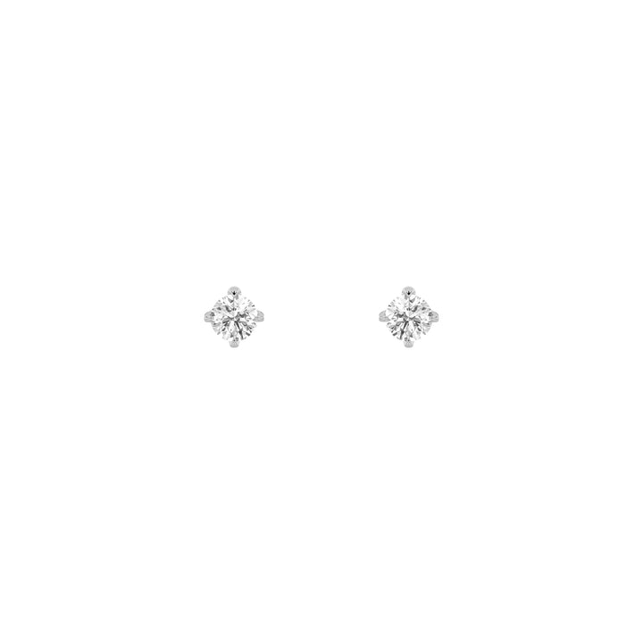 0.25Cttw Round Shaped Lab Grown Diamond (F/VS) Stud Earrings in 14K Gold