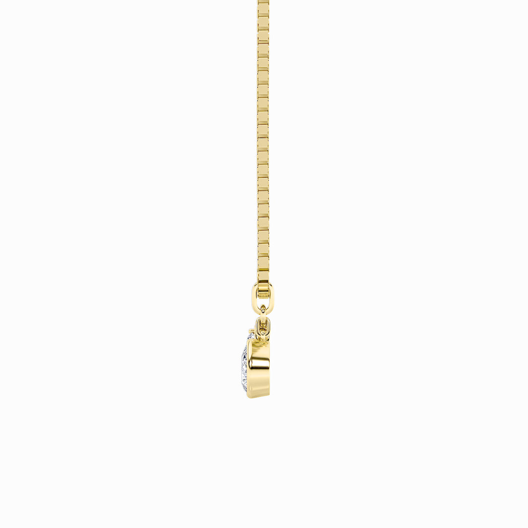 1Cttw Pear Shaped Lab Grown Diamond (F/VS) ZodiacPendant in 14K Gold