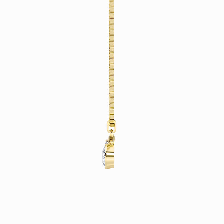1Cttw Pear Shaped Lab Grown Diamond (F/VS) ZodiacPendant in 14K Gold