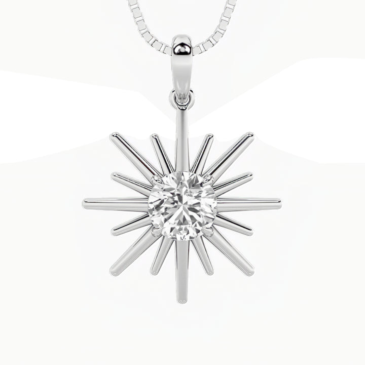 1.5Cttw Round Shaped Lab Grown Diamond (F/VS) Astralis Pendant in 14K Gold