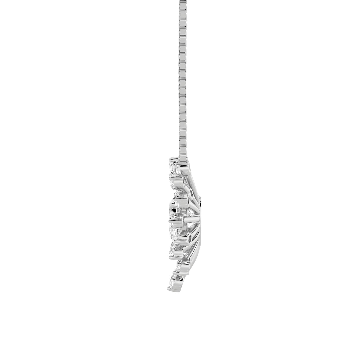 1.5Cttw Pear Shaped Lab Grown Diamond (F/VS) Astralis Necklace in 14K Gold