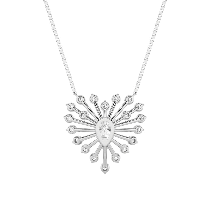 1.5Cttw Pear Shaped Lab Grown Diamond (F/VS) Astralis Necklace in 14K Gold