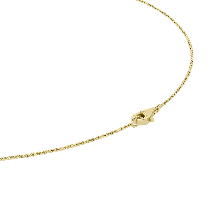 3Cttw Pear Shaped Lab Grown Diamond (F/VS) Solitaire Necklace in 14K Gold