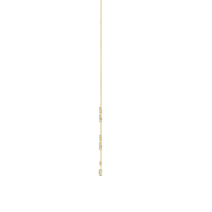 3Cttw Pear Shaped Lab Grown Diamond (F/VS) Solitaire Necklace in 14K Gold