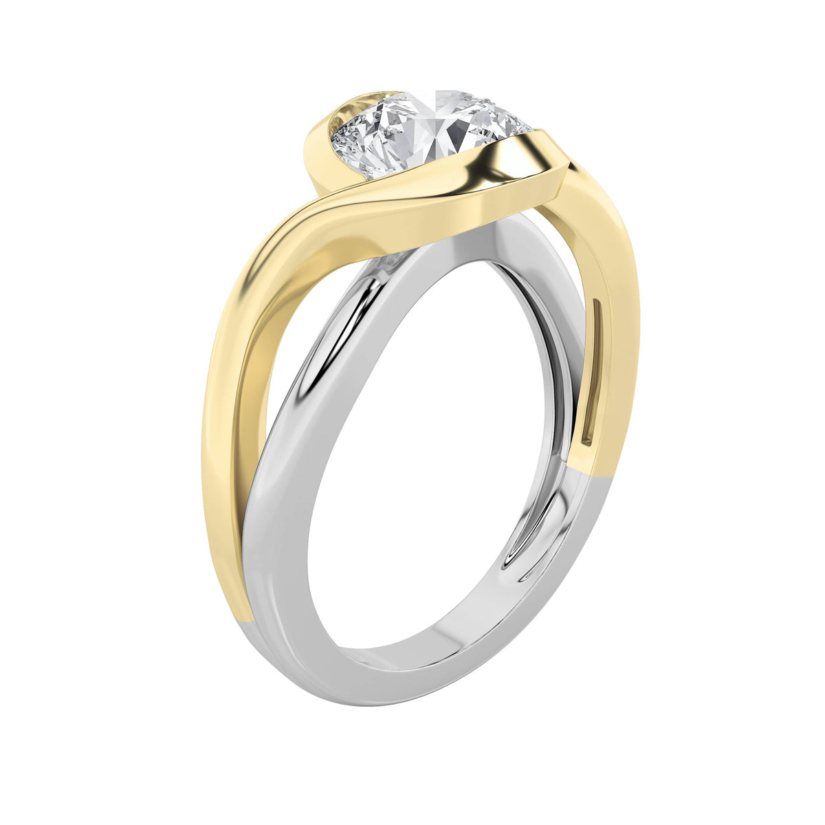 2Cttw Round Shaped Lab Grown Diamond (F/VS) Solitaire Engagement Ring in 14K Gold