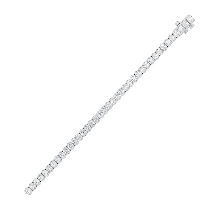 15Cttw Oval Shaped Lab Grown Diamond North South Bracelet in 14K Gold (F/VS)