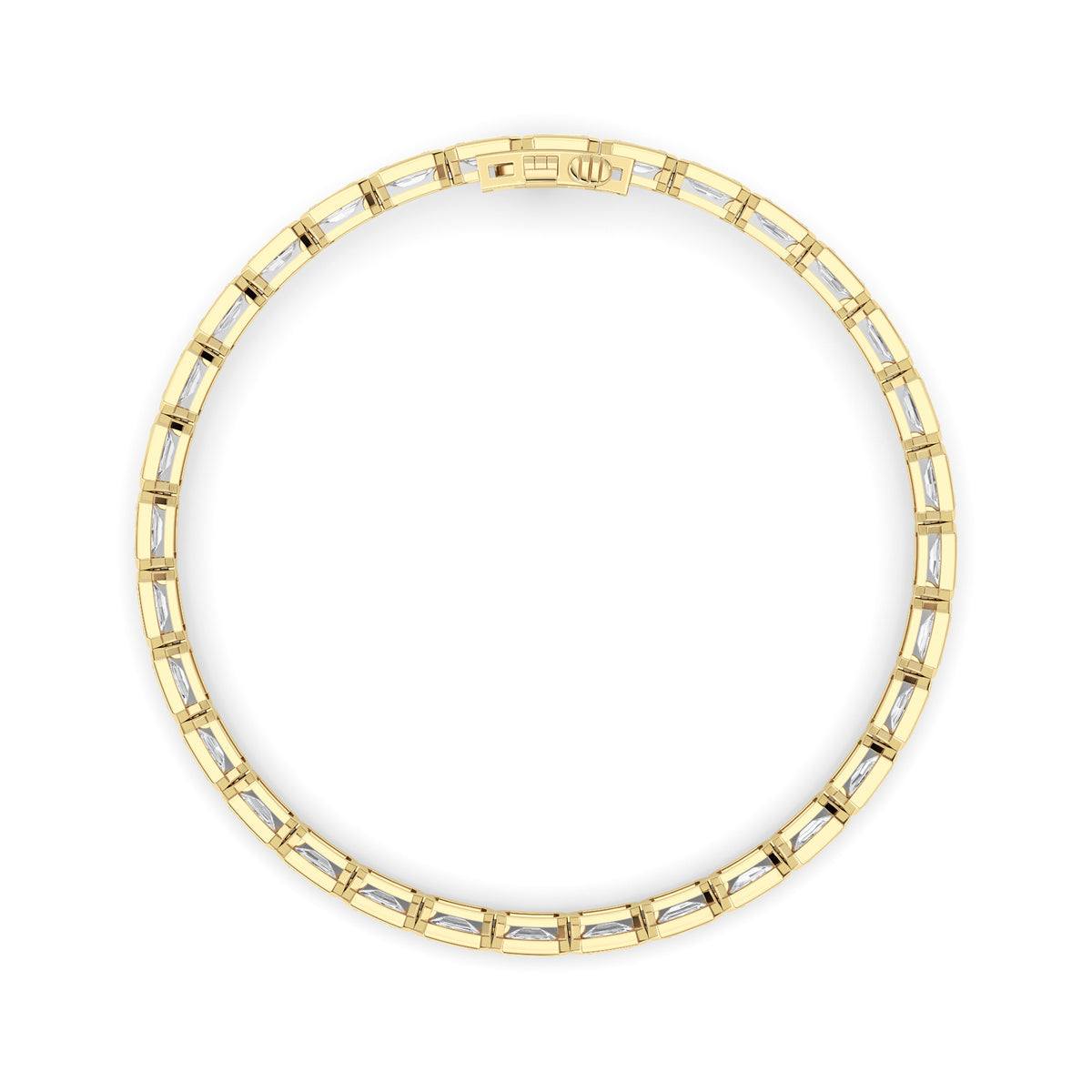 10cttw Emerald Lab Grown Diamond (F/VS ) Braceletin 14K Gold
