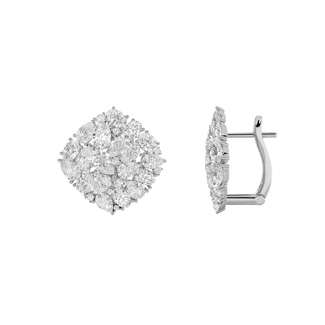 6Cttw Oval Shaped Lab Grown Diamond (G/VS) Fashion Earrings in 14K Gold
