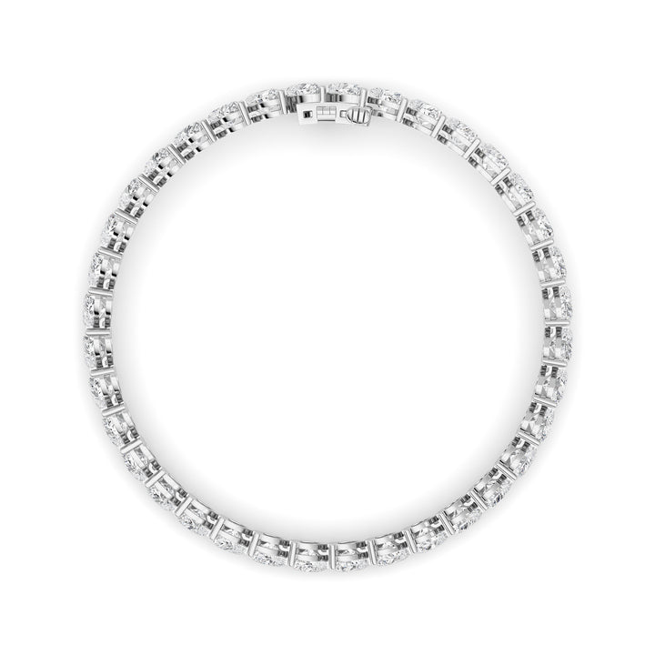 18Cttw Heart Lab Grown Diamond (F/VS ) Bracelet Bracelet in 14K Gold