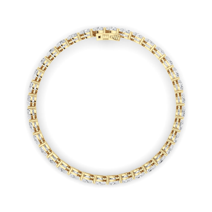 18Cttw Heart Lab Grown Diamond (F/VS ) Bracelet Bracelet in 14K Gold