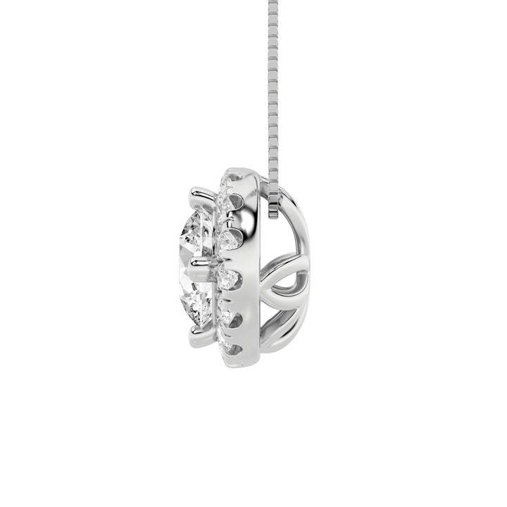 1.25Cttw Round Shaped Lab Grown Diamond (F/VS) Pendant in 14K Gold