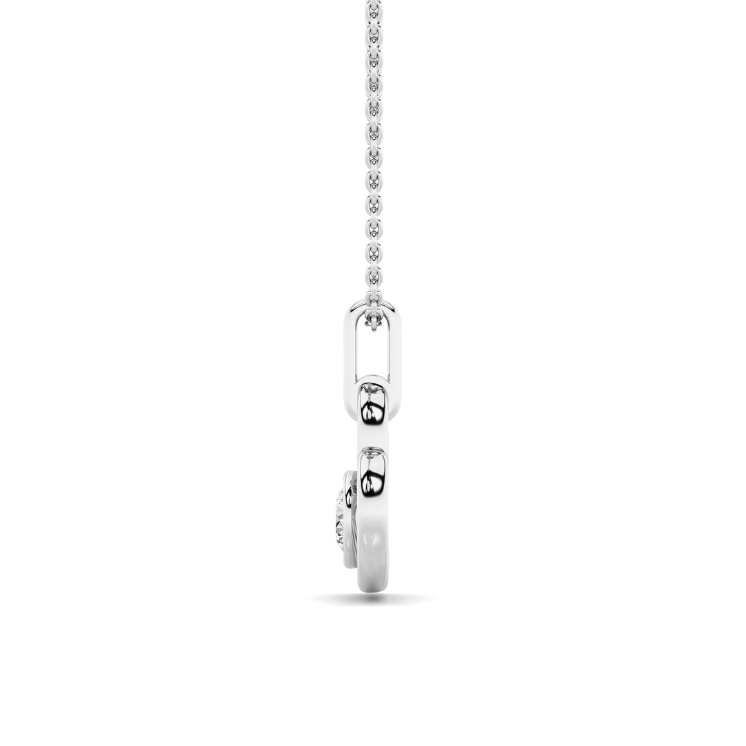 0.33Cttw Round Lab Grown Diamond (F/VS ) Heart Pendant in 14K Gold