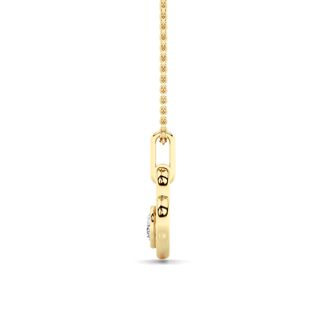 0.33Cttw Round Lab Grown Diamond (F/VS ) Heart Pendant in 14K Gold