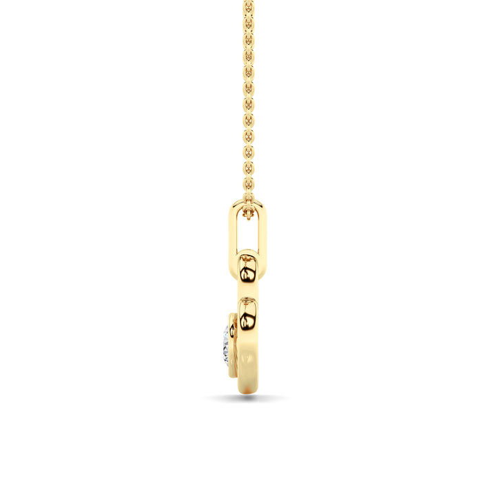0.33Cttw Round Lab Grown Diamond (F/VS ) Heart Pendant in 14K Gold