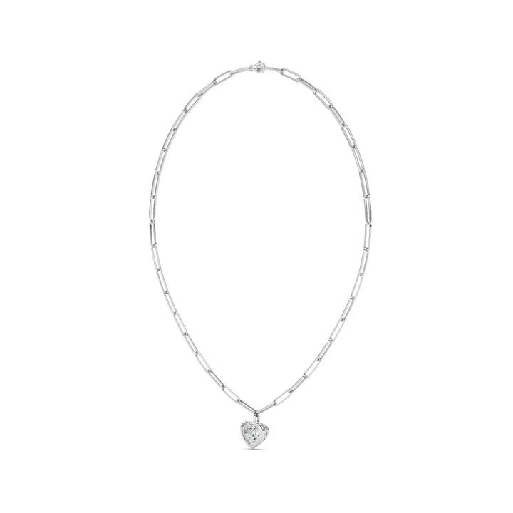 4Cttw Heart Shape Lab Grown Diamond (F/VS ) Necklace in 14K Gold
