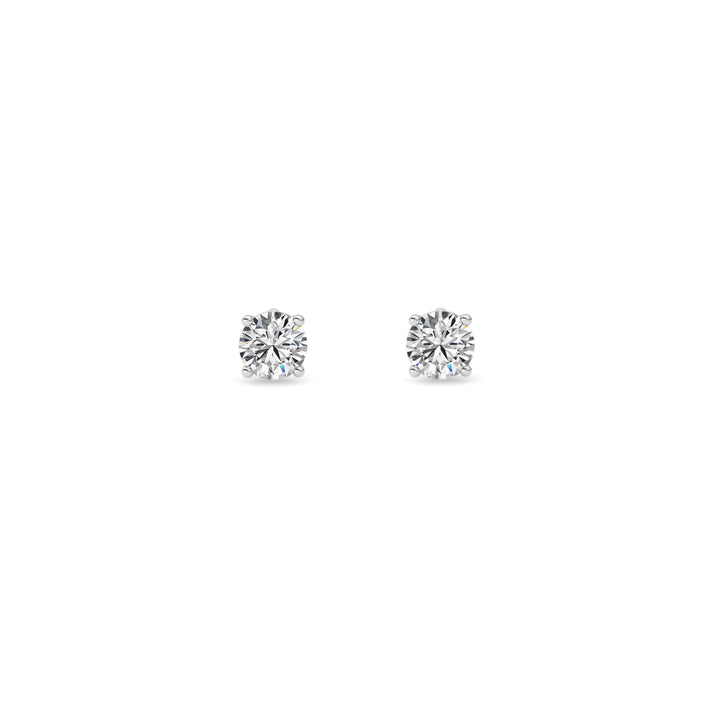 0.5Cttw Round Shaped Lab Grown Diamond (F/VS) Stud Earrings in 14K Gold