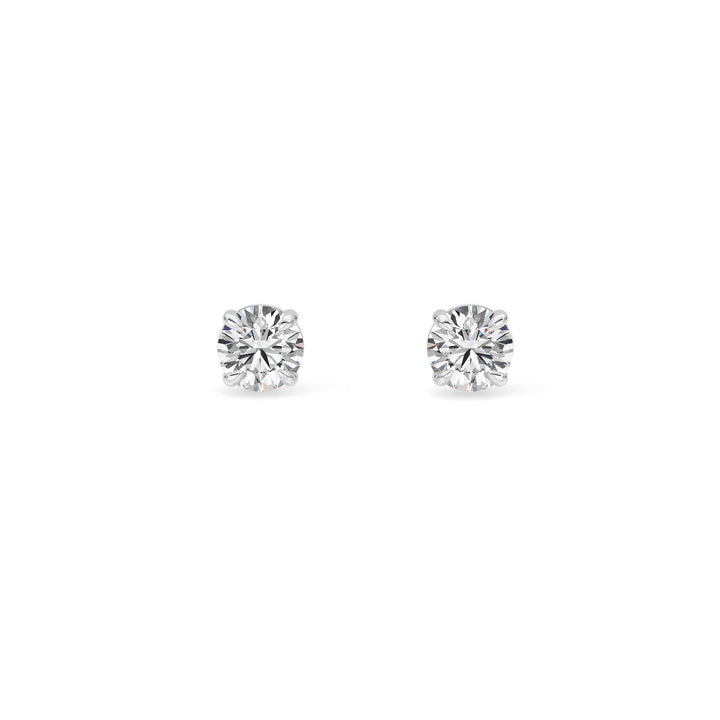 0.5Cttw Round Shaped Lab Grown Diamond (F/VS) Stud Earrings in 14K Gold