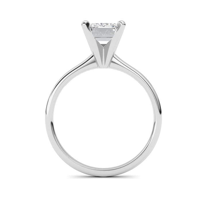 2Cttw Emerald Shaped Lab Grown Diamond Classic Solitaire Ring in 14K Gold (F/VS)