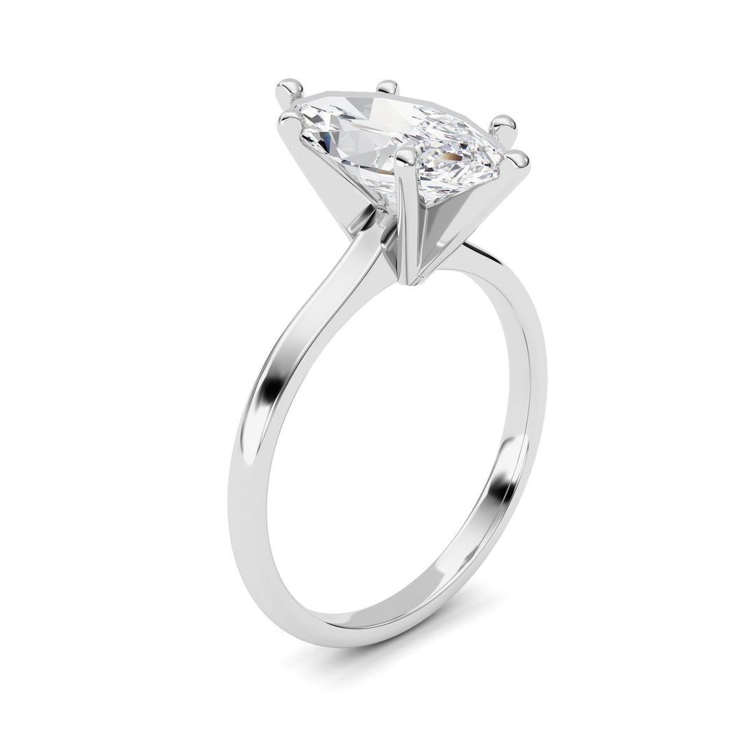 2Cttw Marquise Shaped Lab Grown Diamond Classic Solitaire Ring in 14K Gold (F/VS)