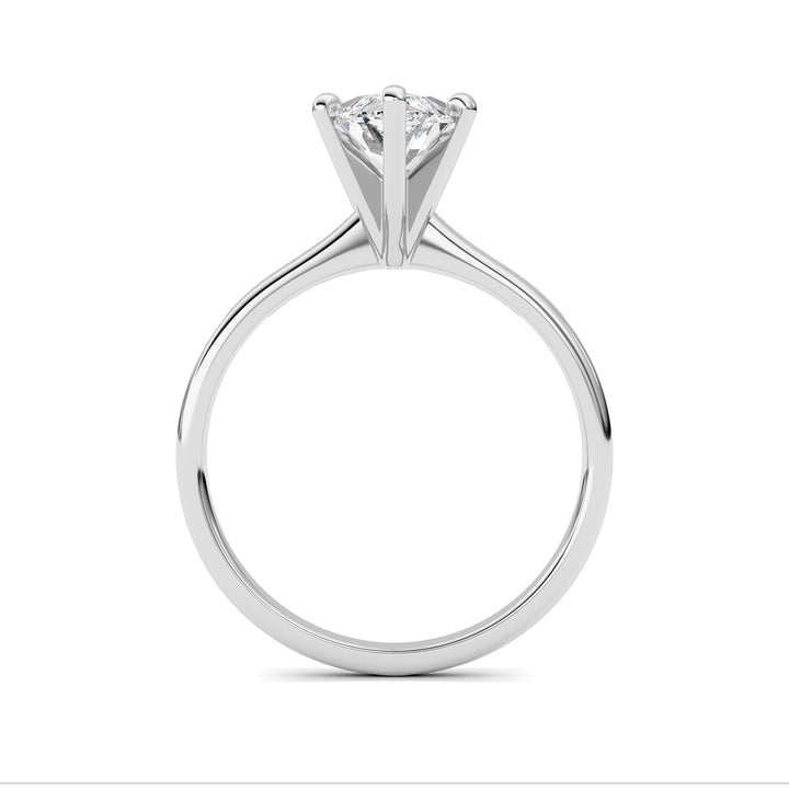 2Cttw Marquise Shaped Lab Grown Diamond Classic Solitaire Ring in 14K Gold (F/VS)