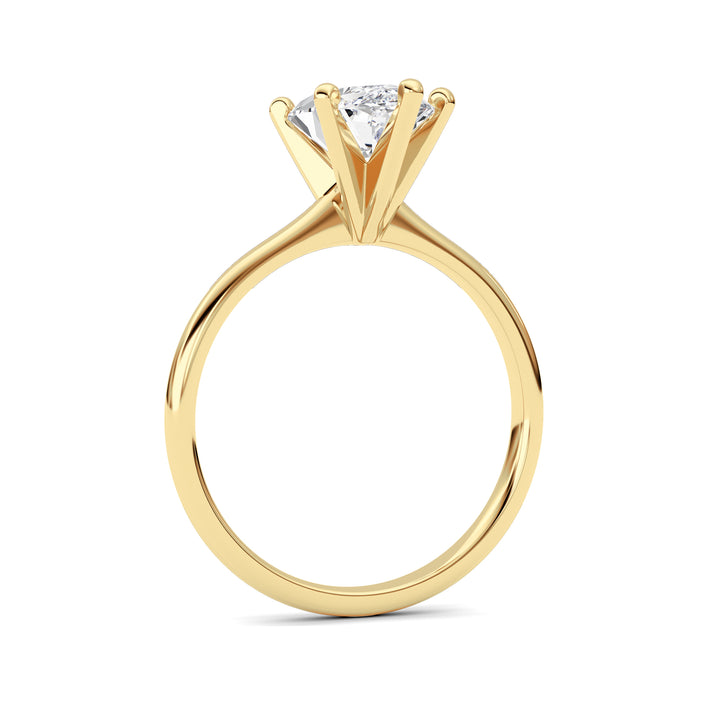 2Cttw Marquise Shaped Lab Grown Diamond Classic Solitaire Ring in 14K Gold (F/VS)