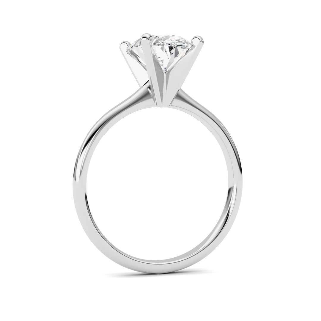 2Cttw Oval Shaped Lab Grown Diamond Classic Solitaire Ring in 14K Gold (F/VS)