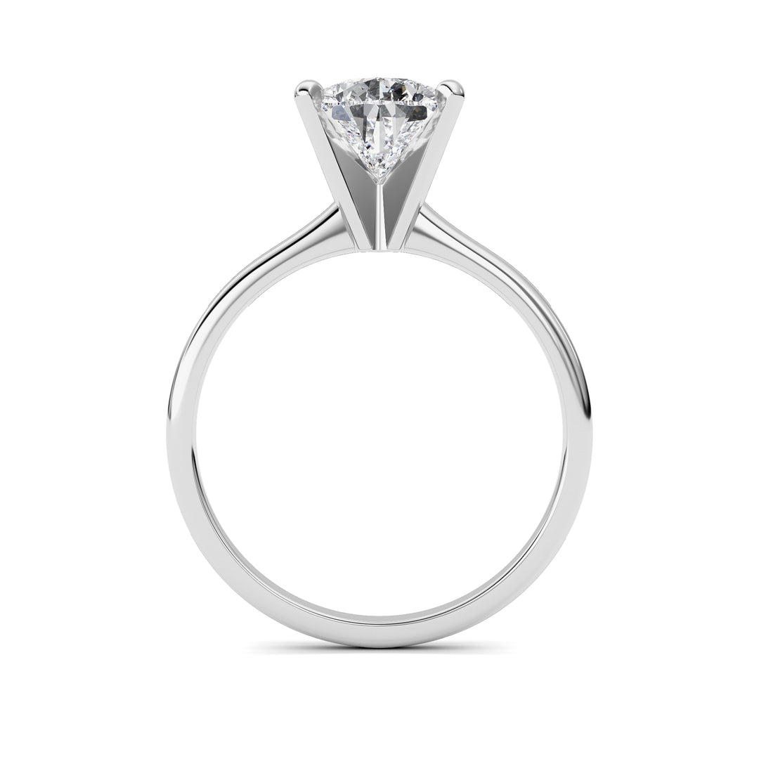 2Cttw Pear Shaped Lab Grown Diamond Classic Solitaire Ring in 14K Gold (F/VS)
