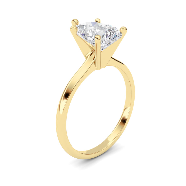 2Cttw Pear Shaped Lab Grown Diamond Classic Solitaire Ring in 14K Gold (F/VS)