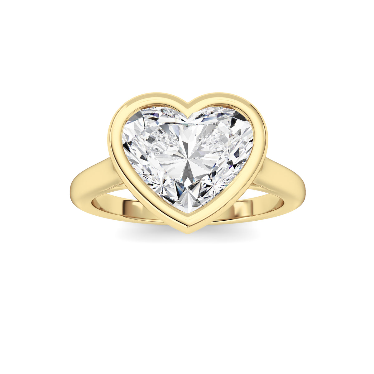 Heart Lab Grown Diamond (F/VS ) Ring in 14K Gold