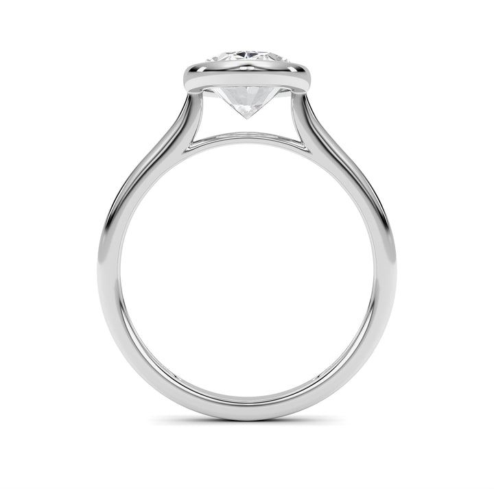 Oval Lab Grown Diamond (F/VS ) Ring in 14K Gold