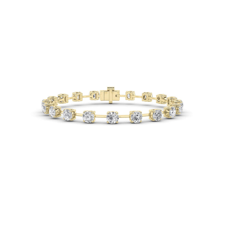 3.75Cttw Round Shaped Lab Grown Diamond Split Prong Eternity Ring in 14K Gold (F/VS) - Size 5
