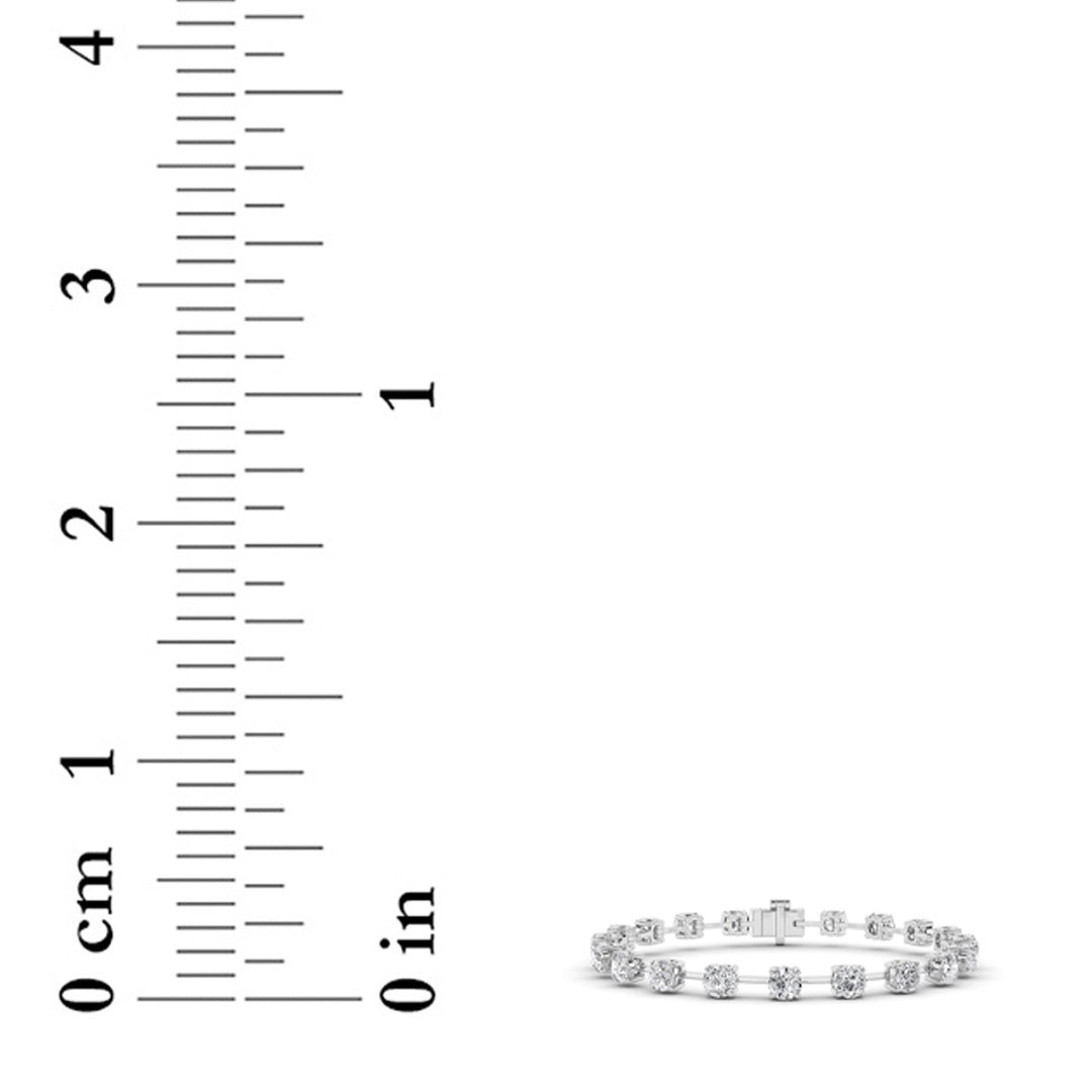 4Cttw Round Shaped Lab Grown Diamond Split Prong Eternity Ring in 14K Gold (F/VS) - Size 6