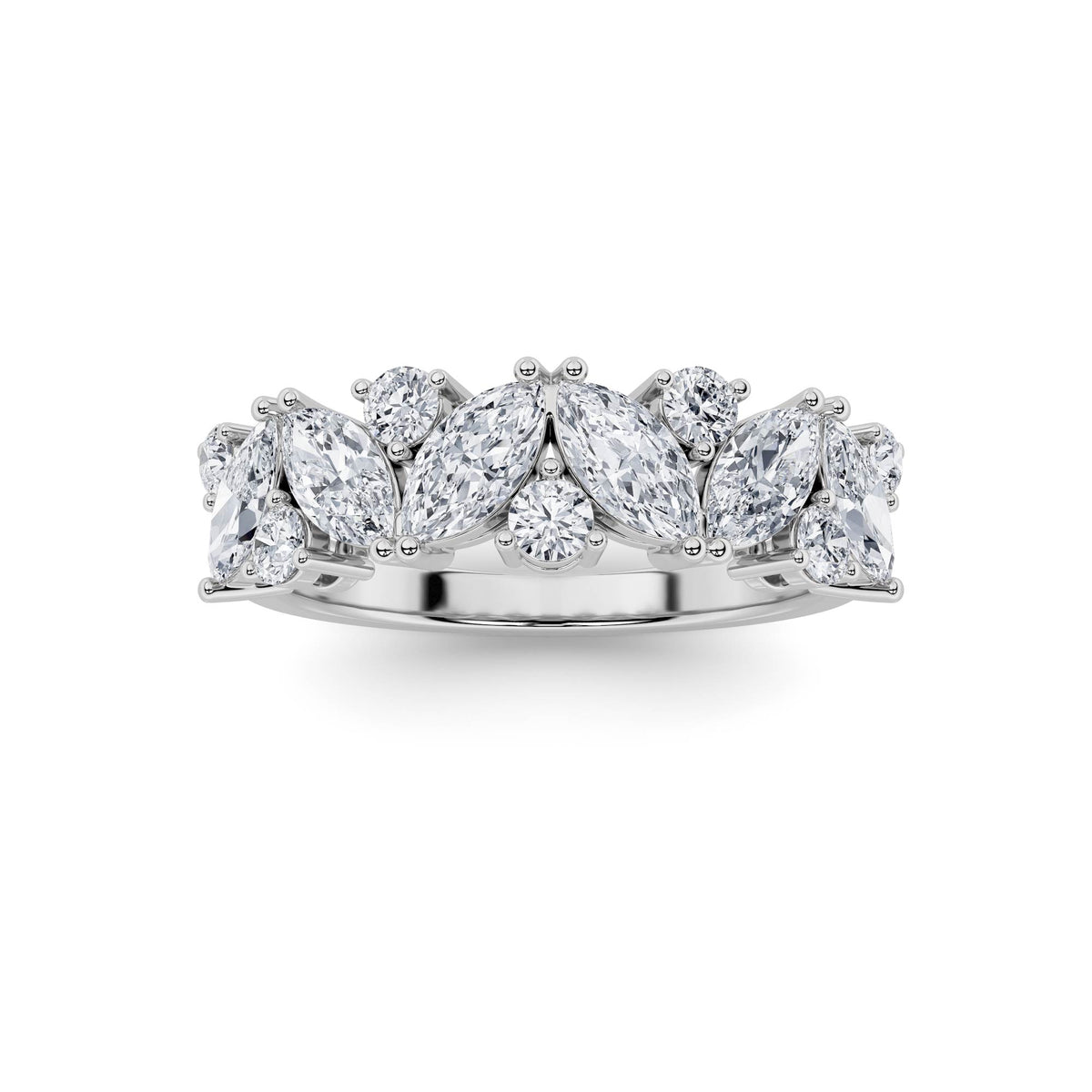 1.5Cttw Marquise Shaped Lab Grown Diamond (G/VS) Ring in 14K Gold