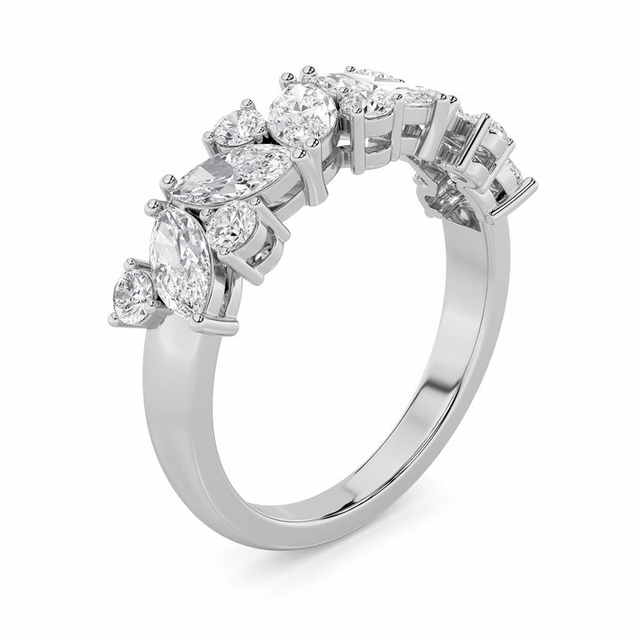 1.5Cttw Marquise Shaped Lab Grown Diamond (G/VS) Ring in 14K Gold