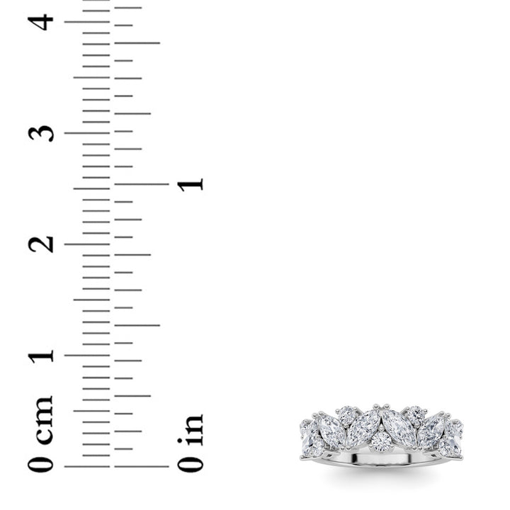 1.5Cttw Marquise Shaped Lab Grown Diamond (G/VS) Ring in 14K Gold
