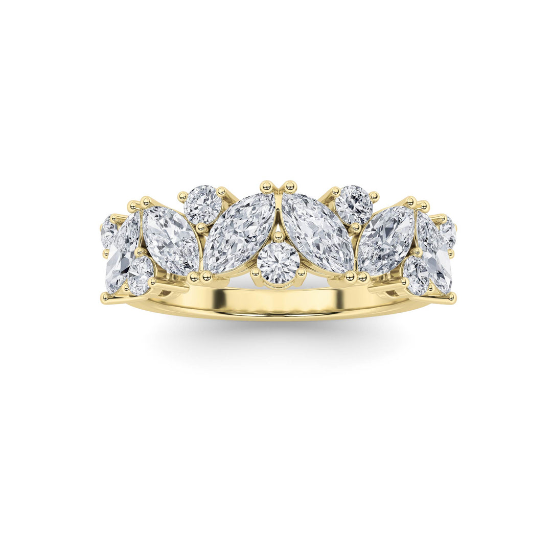 1.5Cttw Marquise Shaped Lab Grown Diamond (G/VS) Ring in 14K Gold