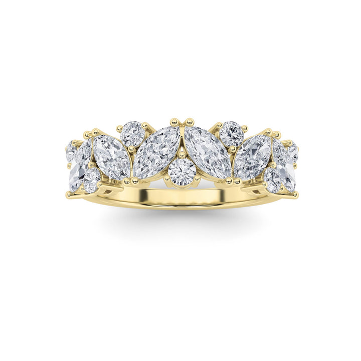 1.5Cttw Marquise Shaped Lab Grown Diamond (G/VS) Ring in 14K Gold