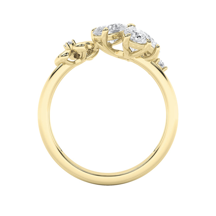 5.4Cttw Mix Shaped Lab Grown Diamond (F/VS) Bracelet in 14K Gold - Size 6