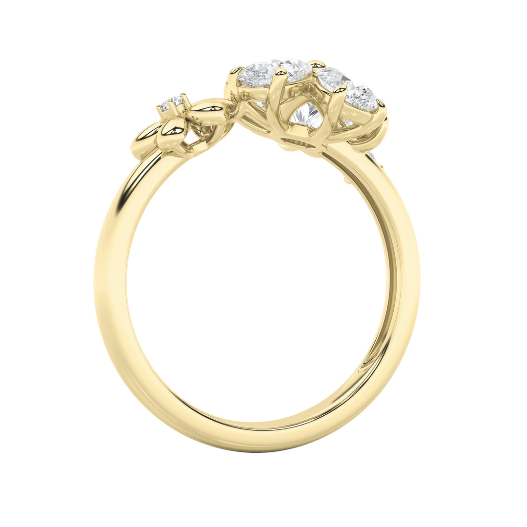 5.4Cttw Mix Shaped Lab Grown Diamond (F/VS) Bracelet in 14K Gold - Size 6