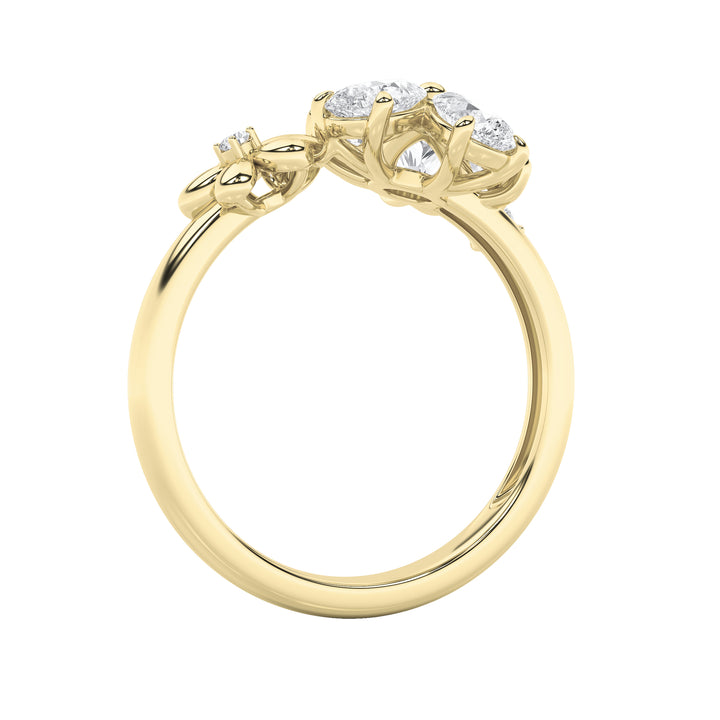 5.4Cttw Mix Shaped Lab Grown Diamond (F/VS) Bracelet in 14K Gold - Size 6