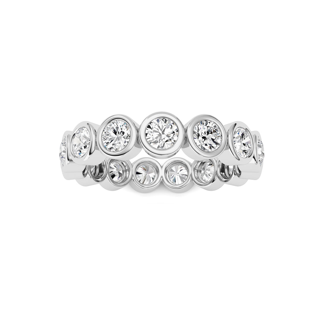 1.5Cttw Round Shaped Lab Grown Diamond (F/VS) Eternity Band Ring in 14K Gold - Size 5